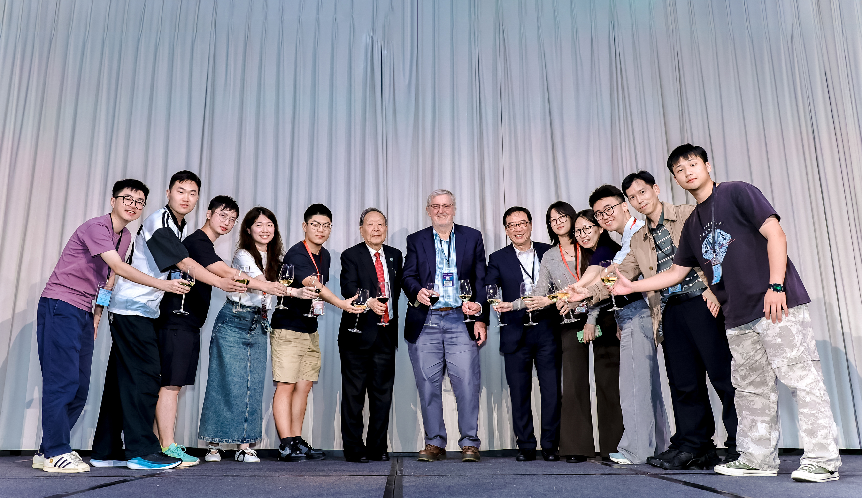 Group photograph at an academic gathering